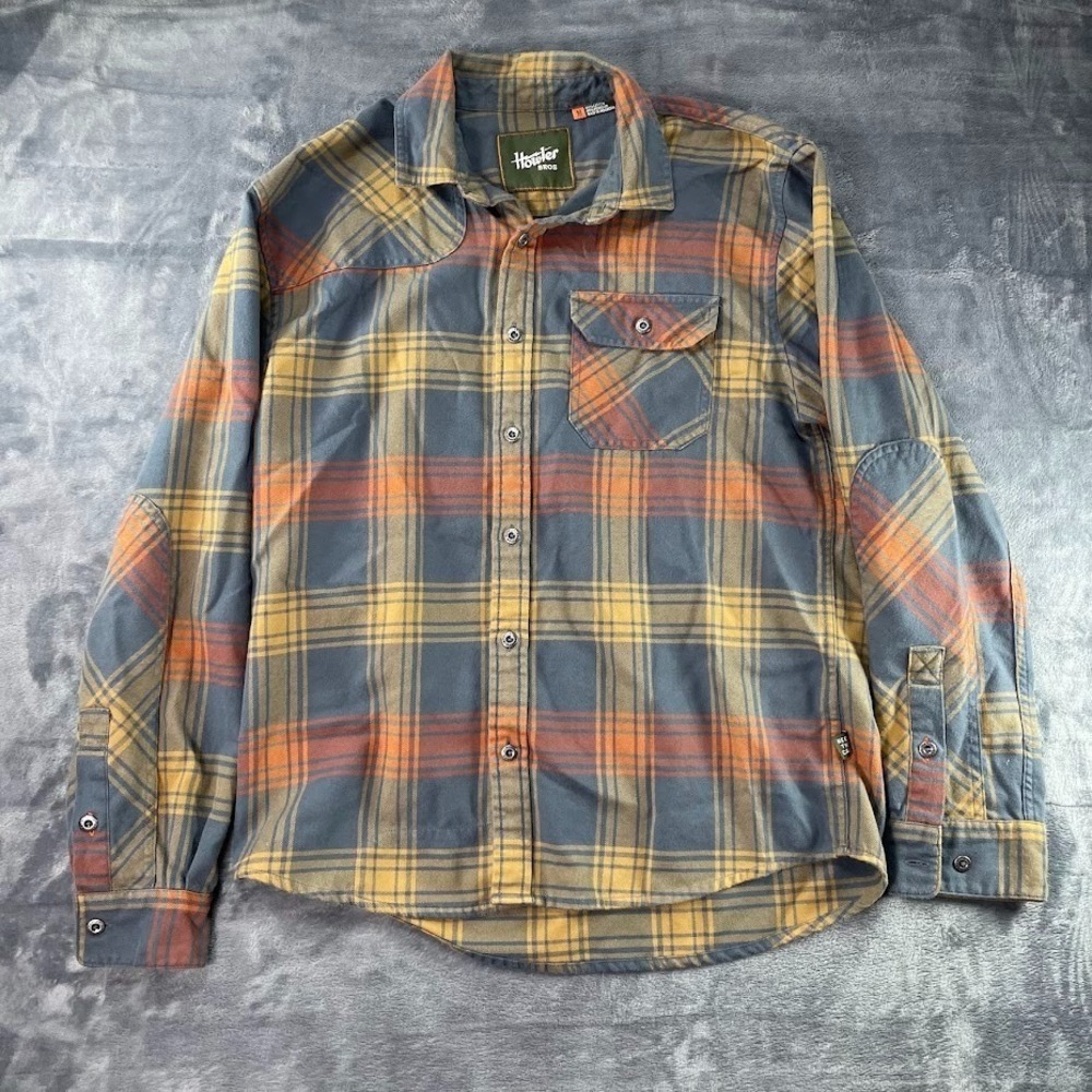 Howler‎ Brothers Shirt Mens Medium Harkers Flannel Long Sleeve Button Up Outdoor